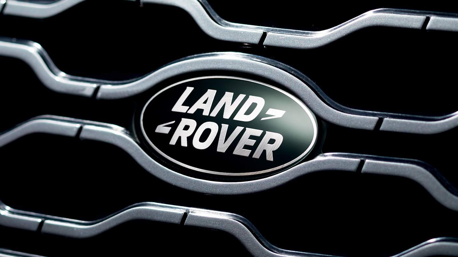 Land Rover Badge on the Vehicle Grill 